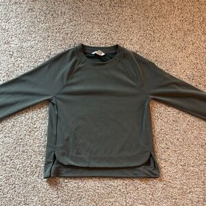 Athleta Olive Long Sleeve Top